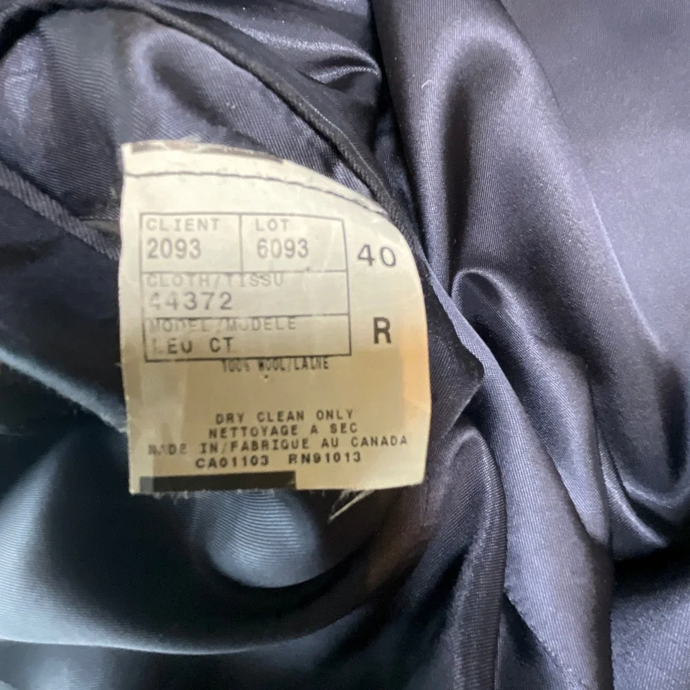 John Bartlett By Jack Victor Espirit Mens Charcoal Wool‎ Suit Jacket Blazer 40 R